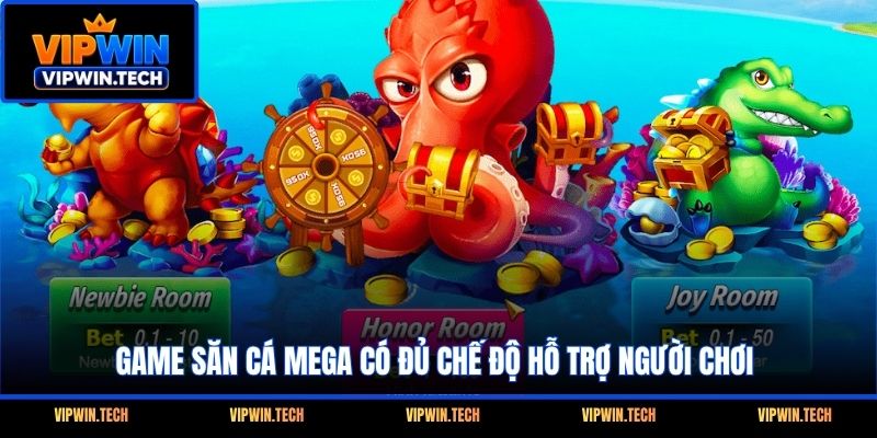 Game săn cá Mega có đủ chế độ hỗ trợ người chơi